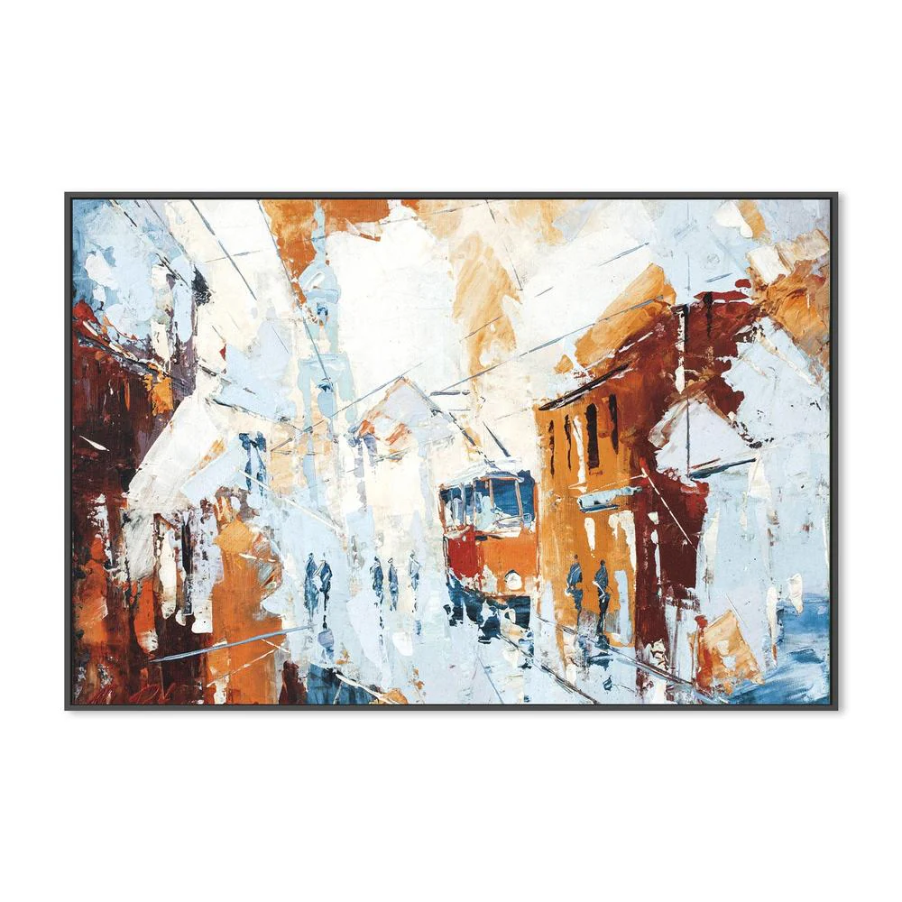 Architectural Explosion, Style B, Hand-Painted Canvas - Image 3