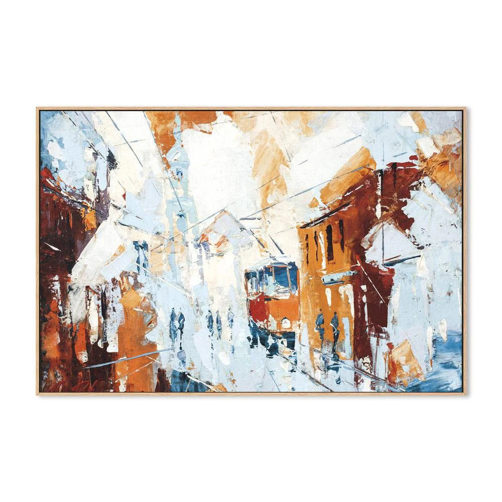Architectural Explosion, Style B, Hand-Painted Canvas - Image 4