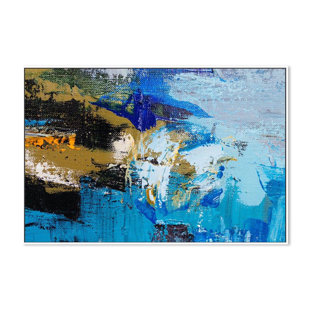 Array of Blue , Hand-painted Canvas - Image 5