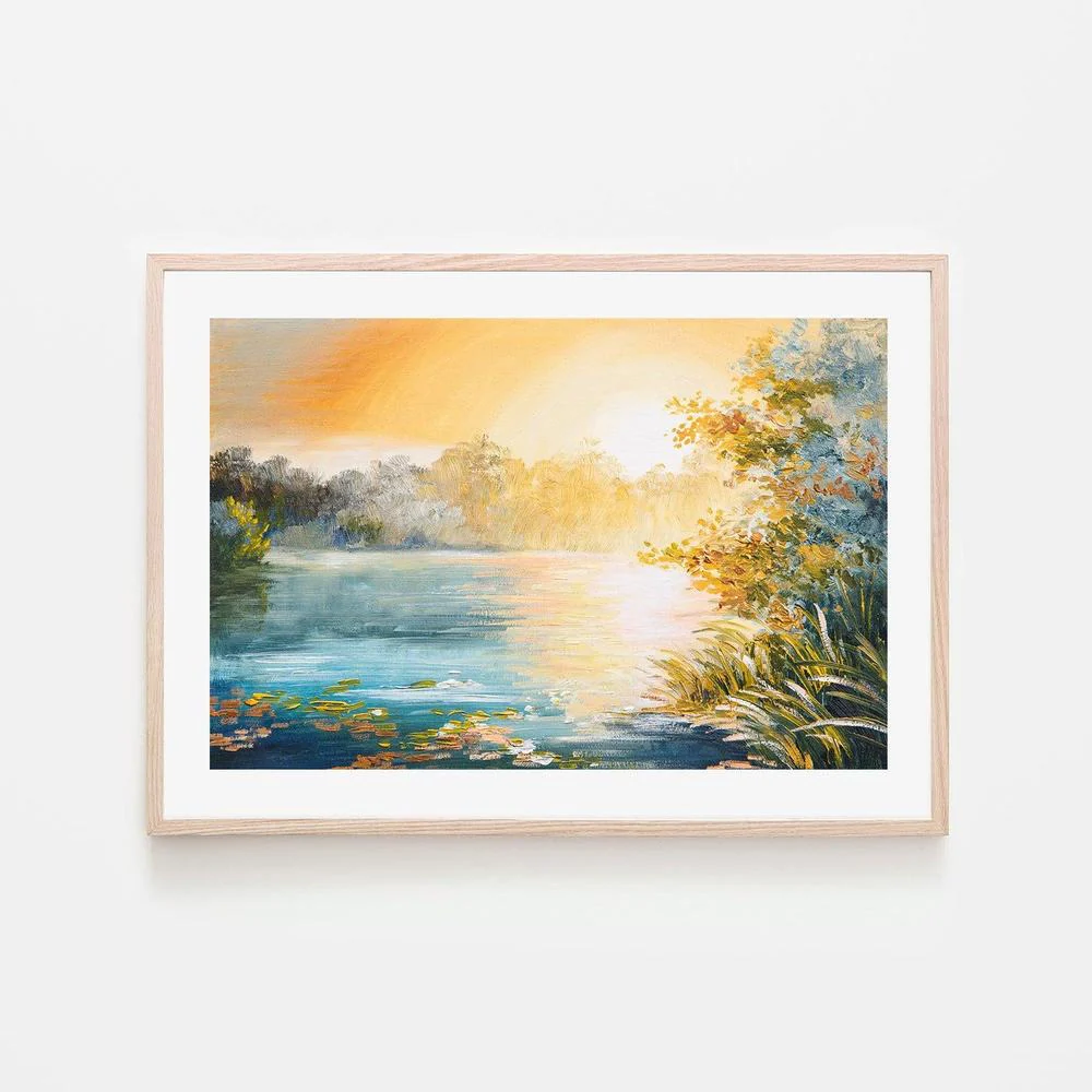 At Sunset , Hand-painted Canvas - Image 6