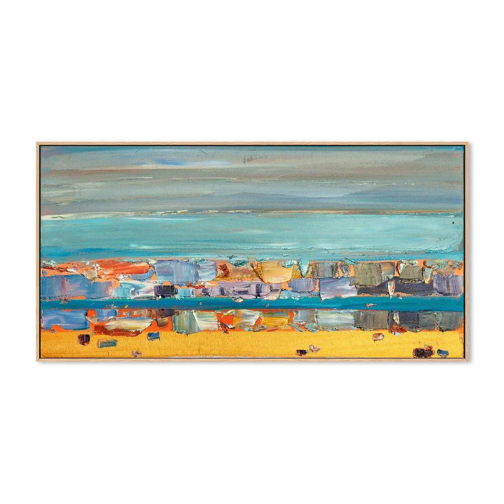 At the Beach , Hand-painted Canvas - Image 5