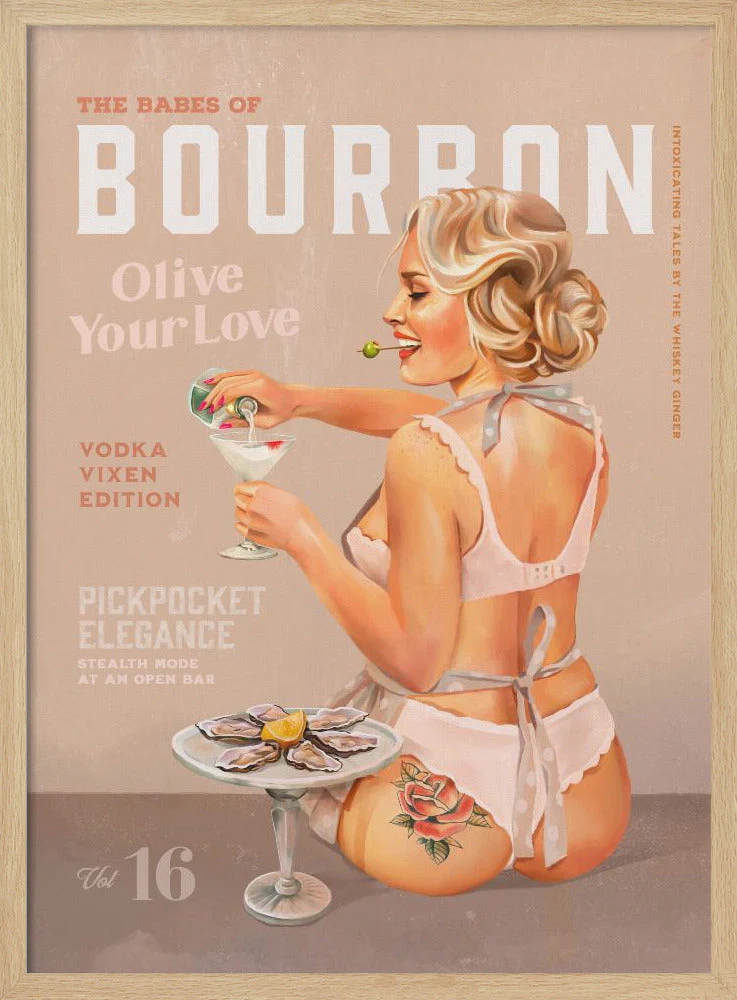 Babes of Bourbon Vol 16 Vintage Vodka Martini Pin Up Girl