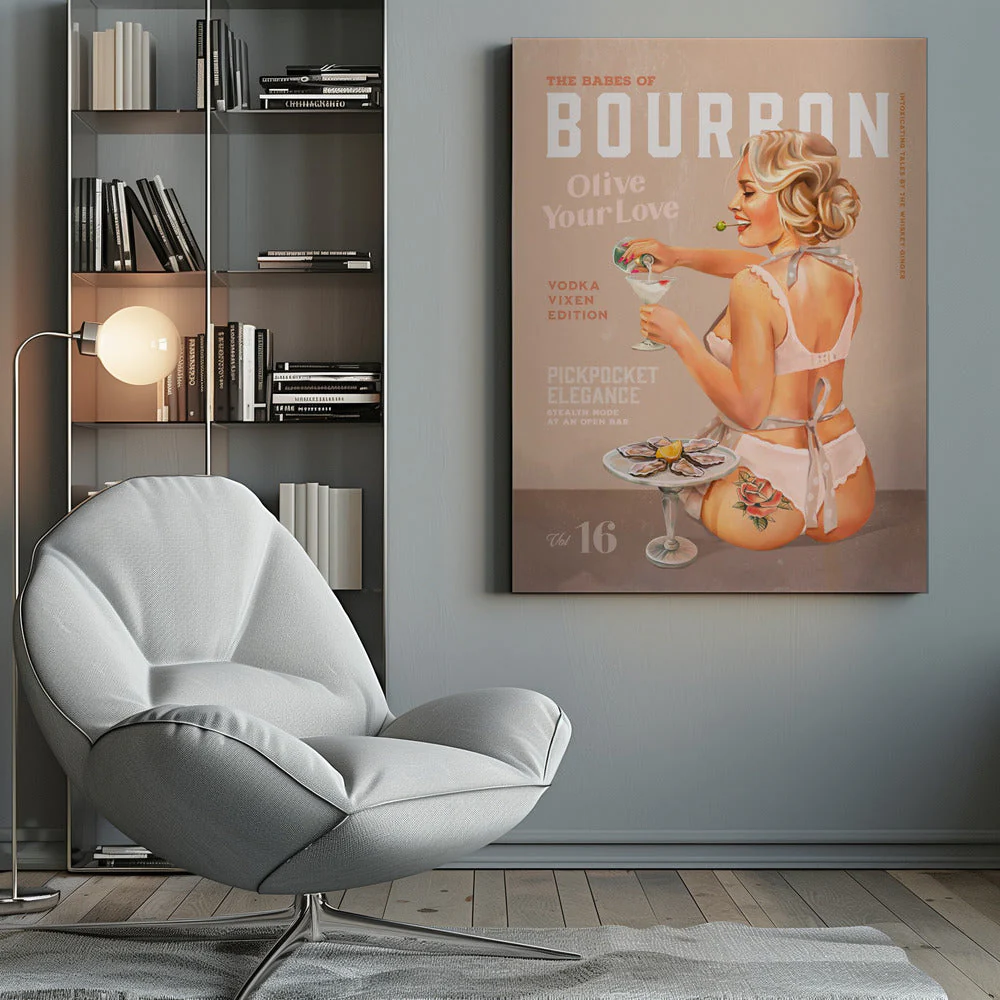 Babes of Bourbon Vol 16 Vintage Vodka Martini Pin Up Girl - Image 9