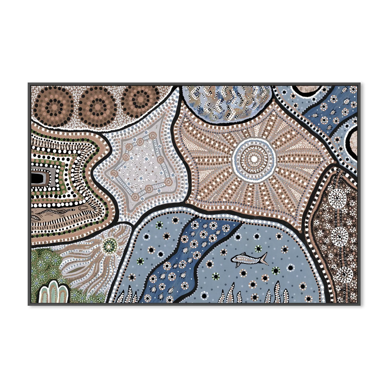 Barrunbatayi, Brown And Blue Tones - Image 3