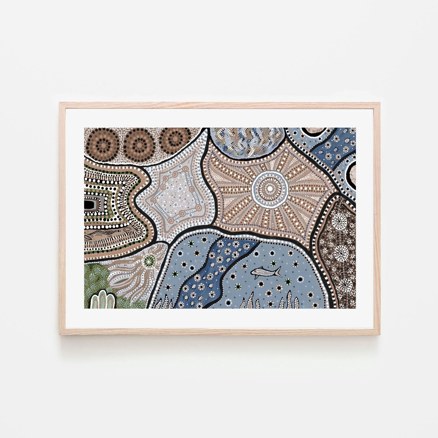 Barrunbatayi, Brown And Blue Tones - Image 6