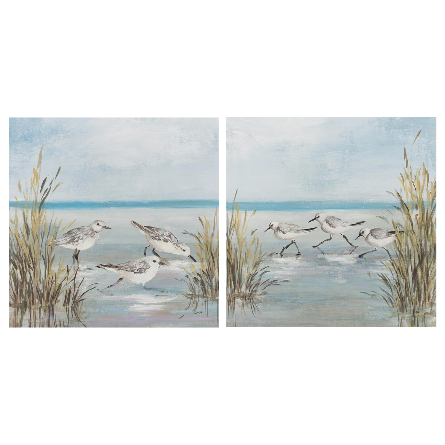 Beach Birds, Style B & C, Set Of 2