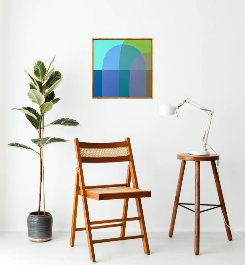 Beach Days I, Original Hand-Painted Canvas By Charlotte De Pace - Image 3