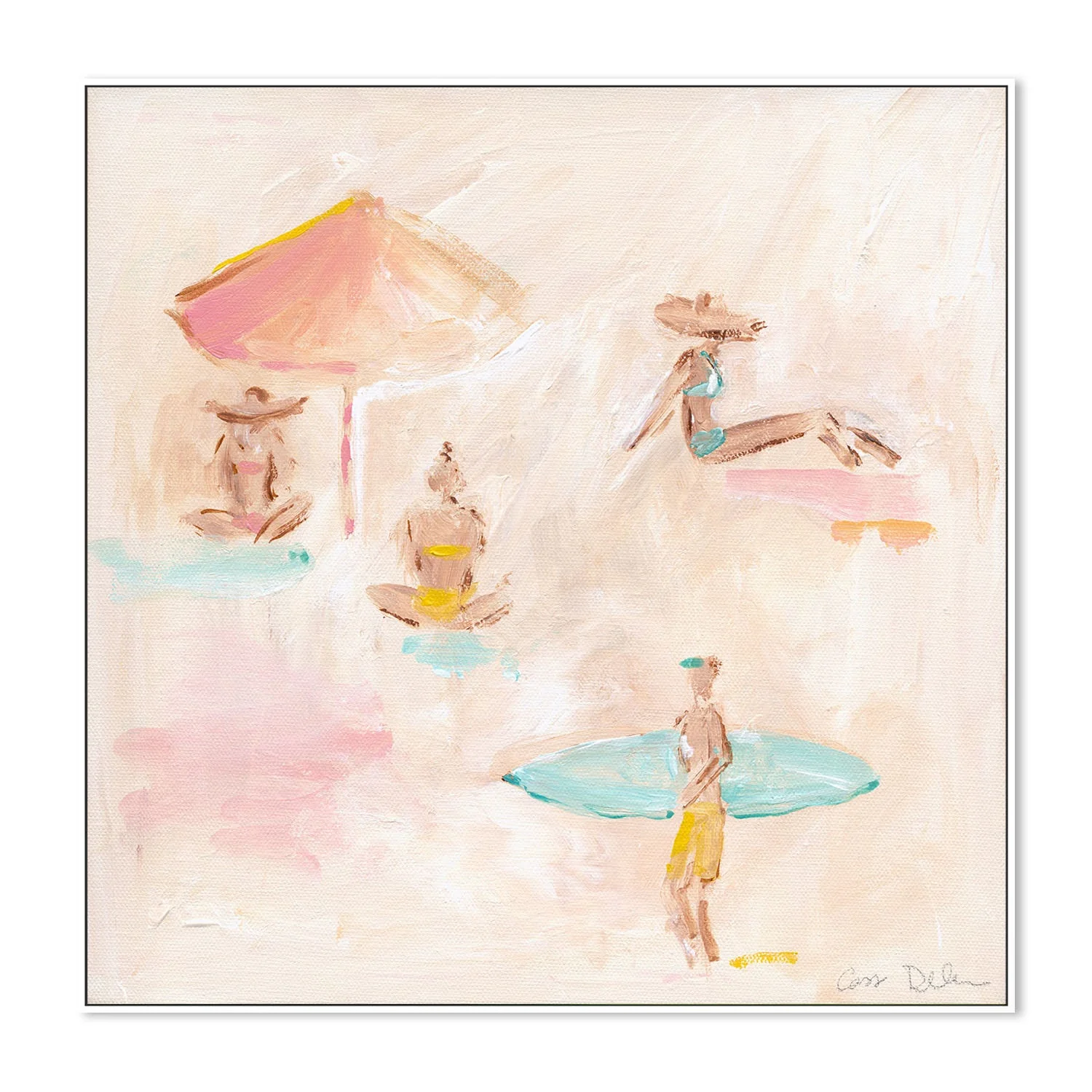 Beach Scene With Umbrella - Image 5