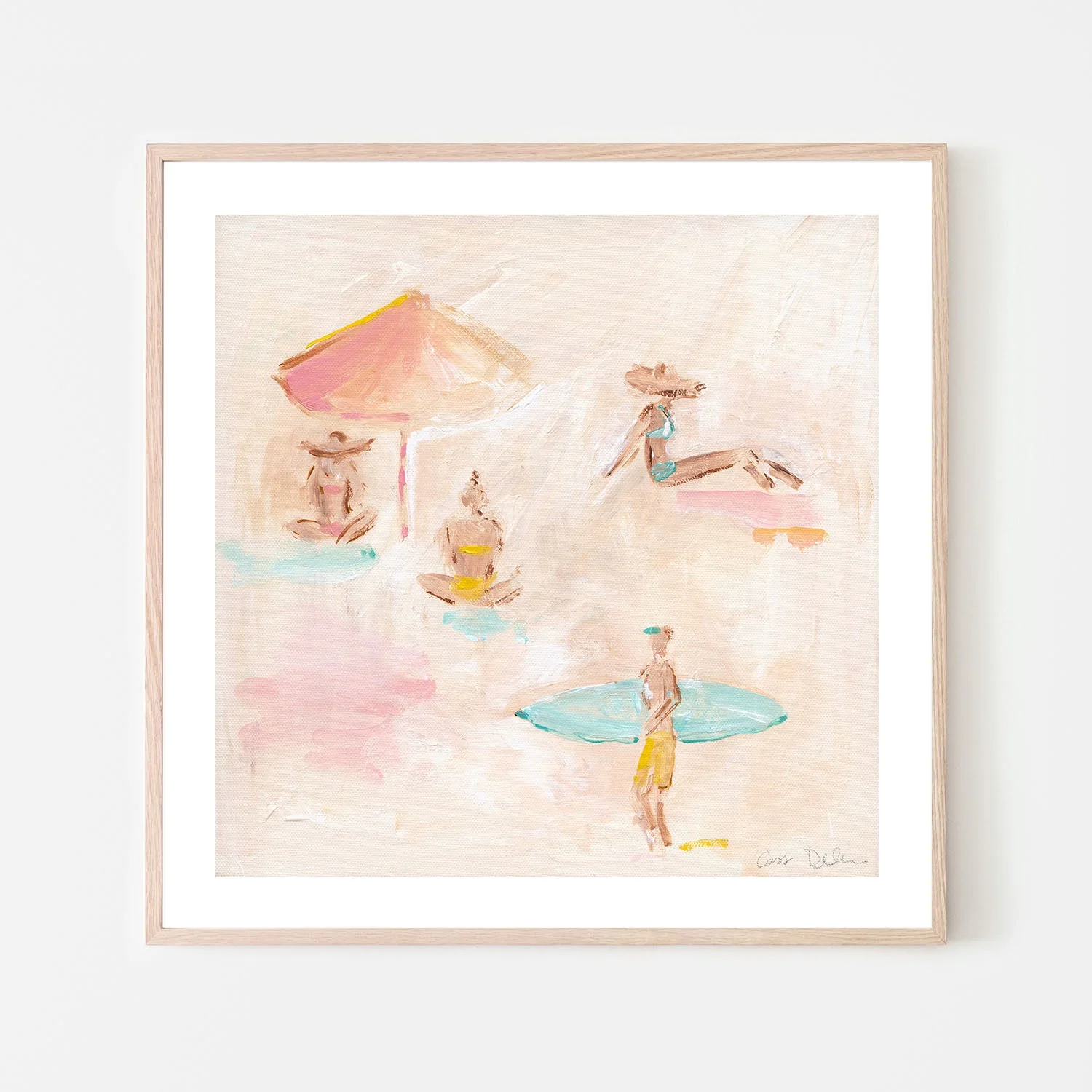 Beach Scene With Umbrella - Image 6