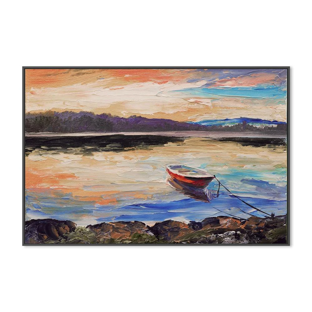 Beyond The Sunset, Hand-Painted Canvas - Image 3