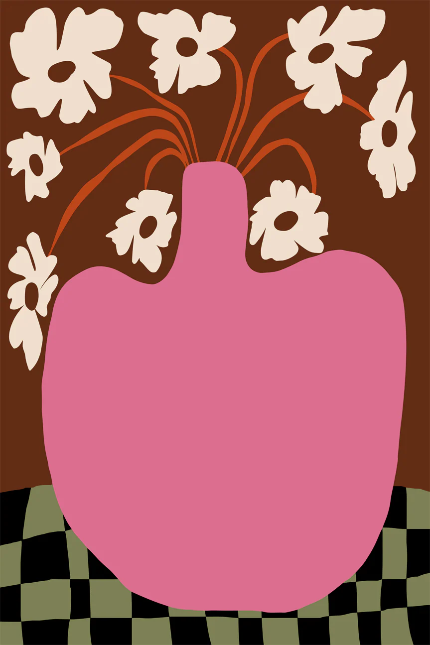 Big pot with flower