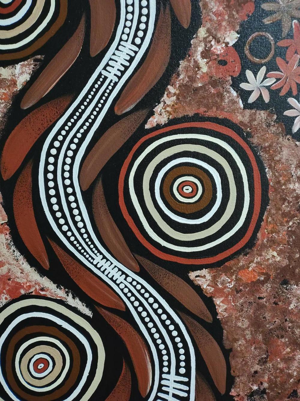 Big snake on long travels over our beautiful land , Original Artwork - Image 3