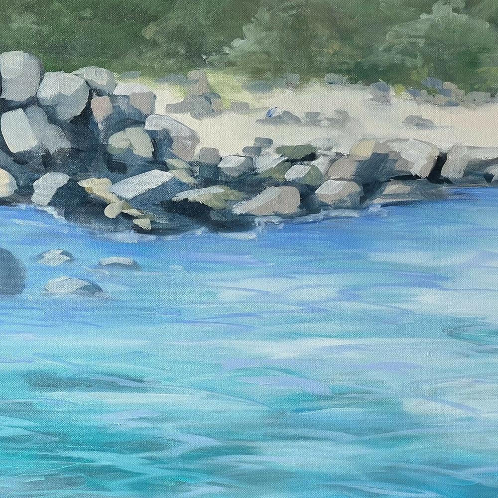 Binalong Bay. Original hand-painted artwork by Meredith Howse. - Image 4