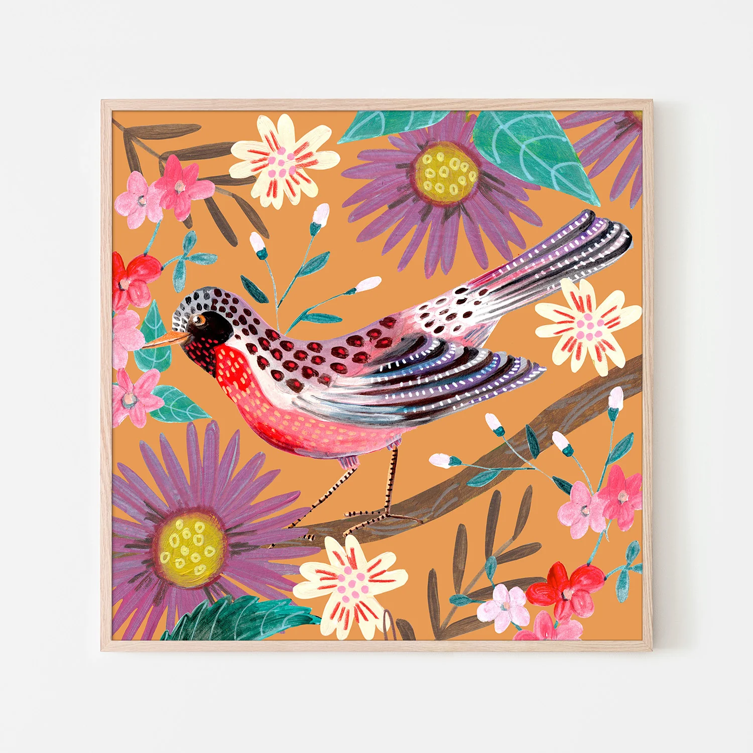 Bird and Flowers, Style B - Image 6