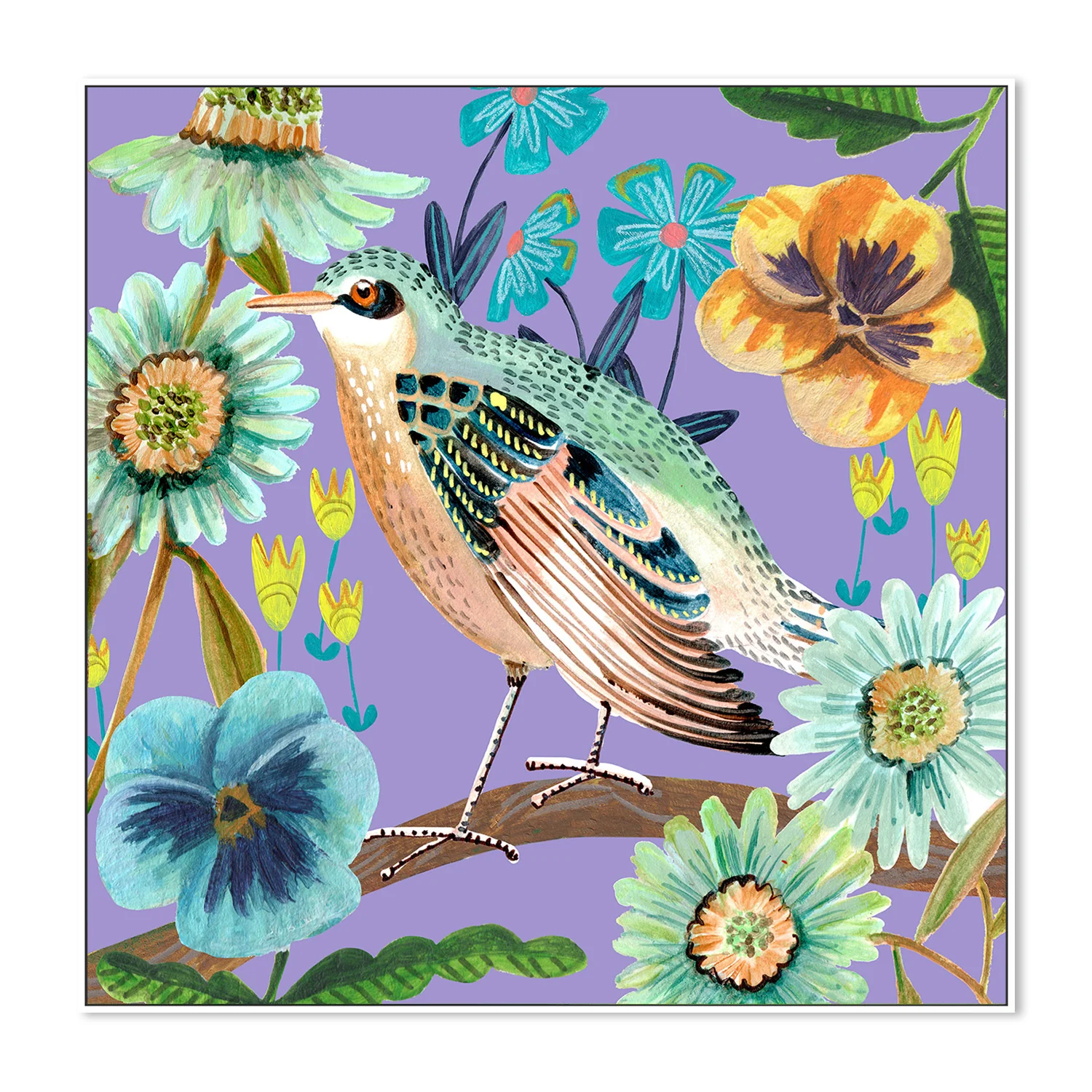 Bird and Flowers, Style C - Image 5