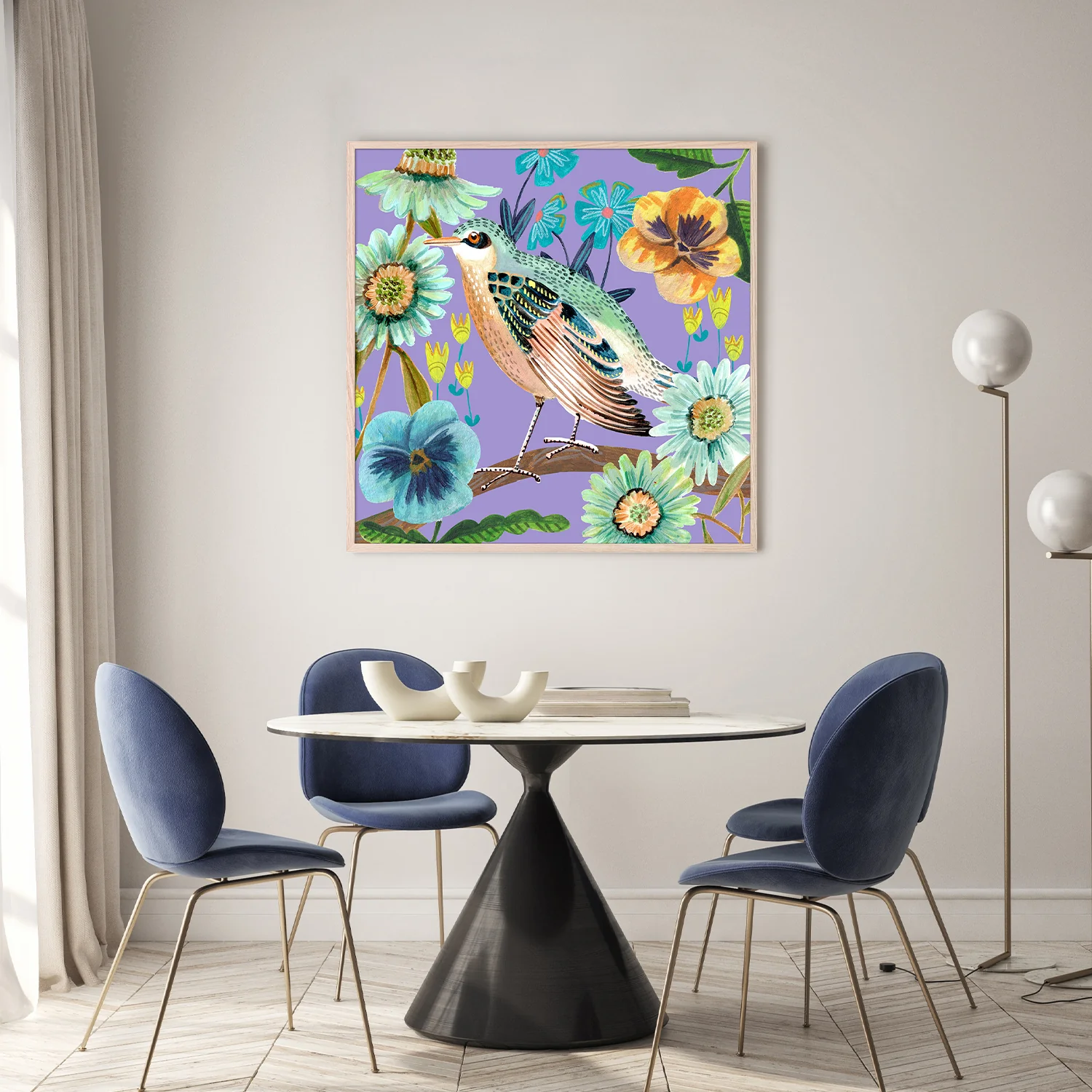 Bird and Flowers, Style C - Image 9