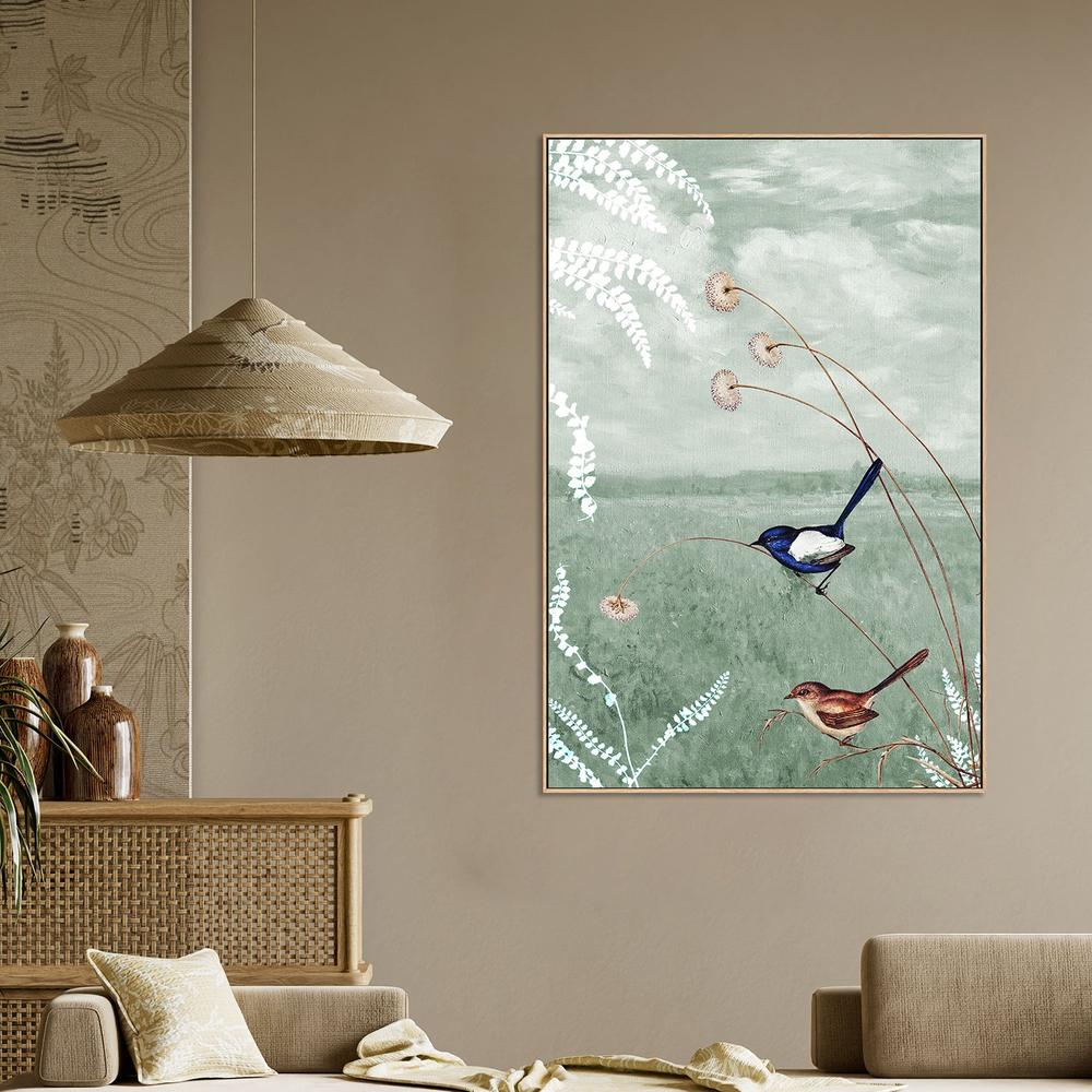Birds in a Serene Meadow - Image 2
