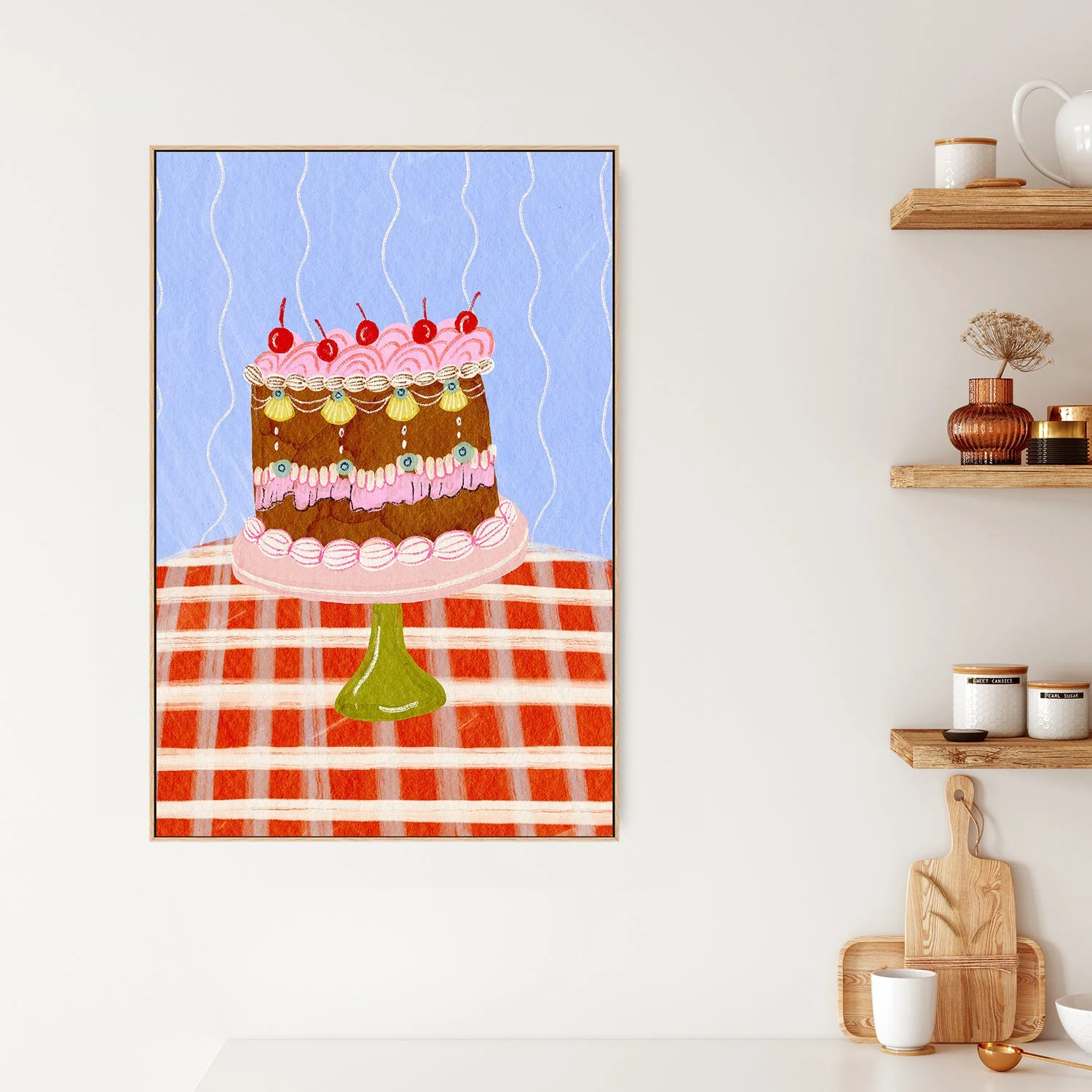 Birthday Cake And Cherries - Image 2