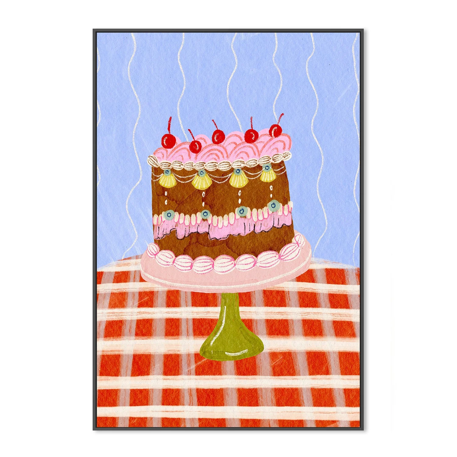 Birthday Cake And Cherries - Image 3