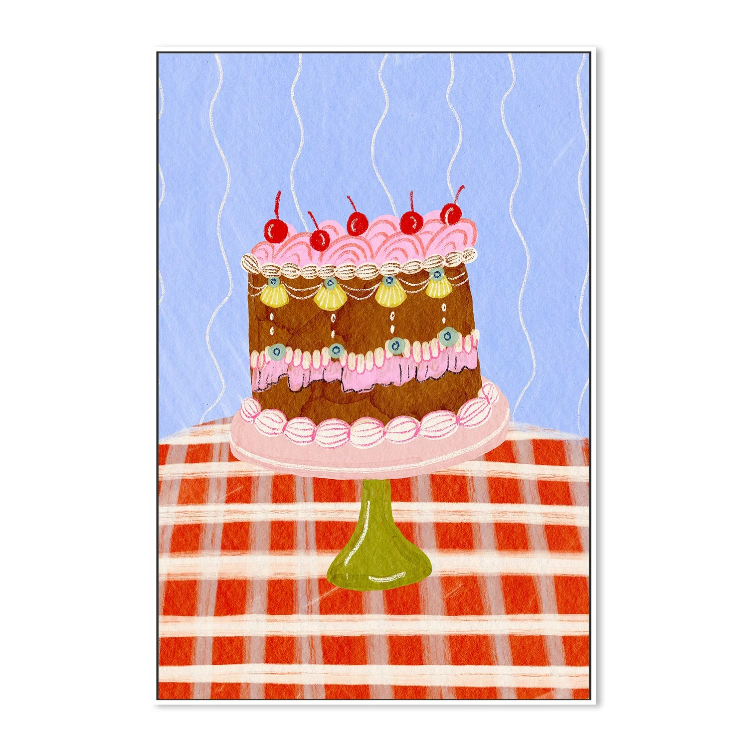 Birthday Cake And Cherries - Image 5