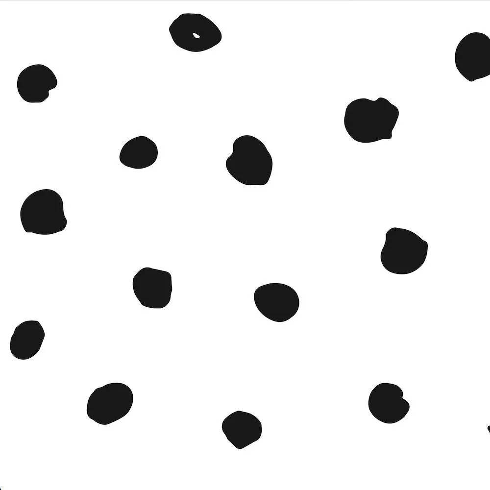 Black And White Polka Dots Wallpaper - Image 4