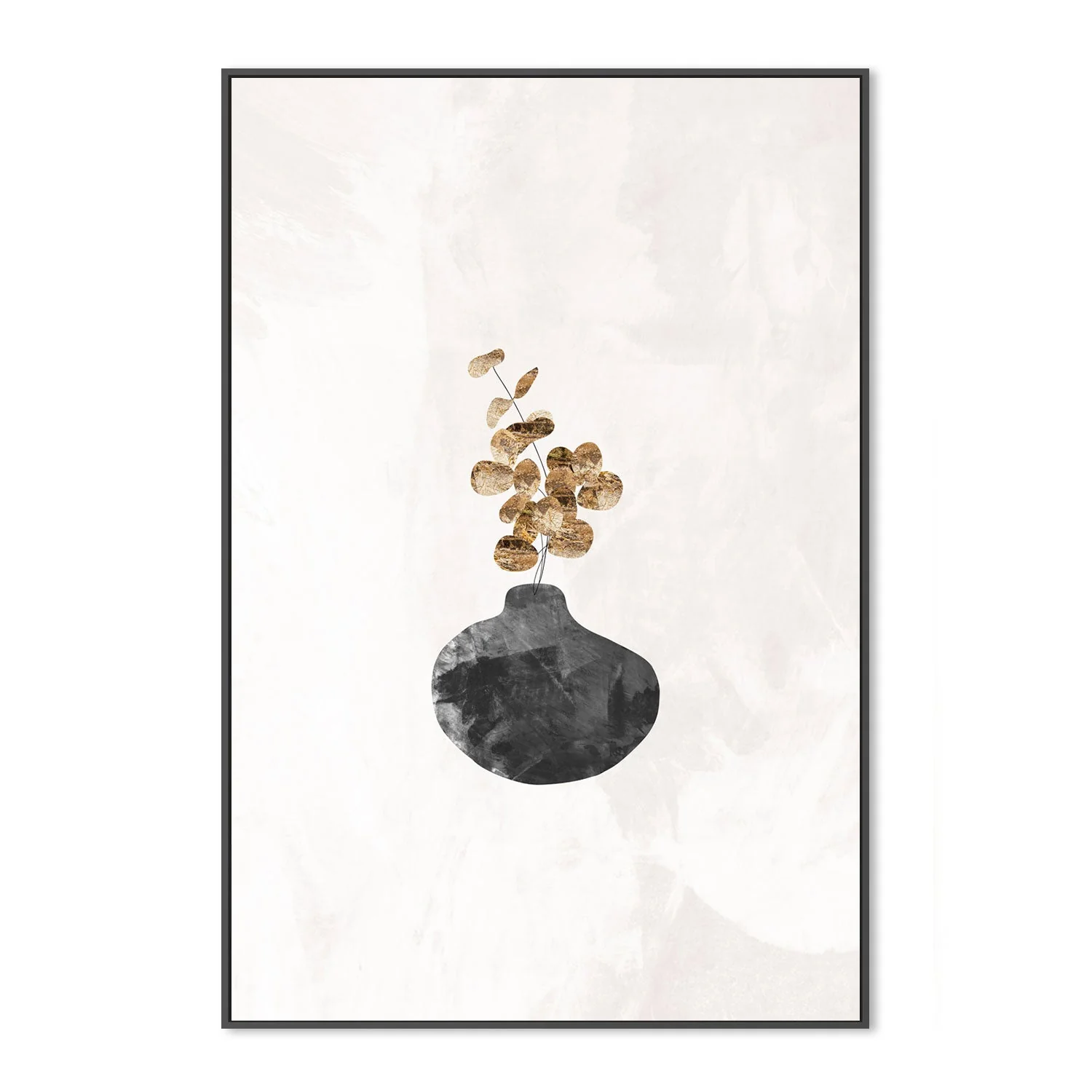 Black Potted Plant, Style B - Image 3