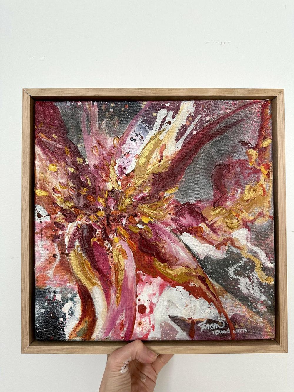 Blaze 4, Original Hand-Painted Canvas By Teagan Watts - Image 3