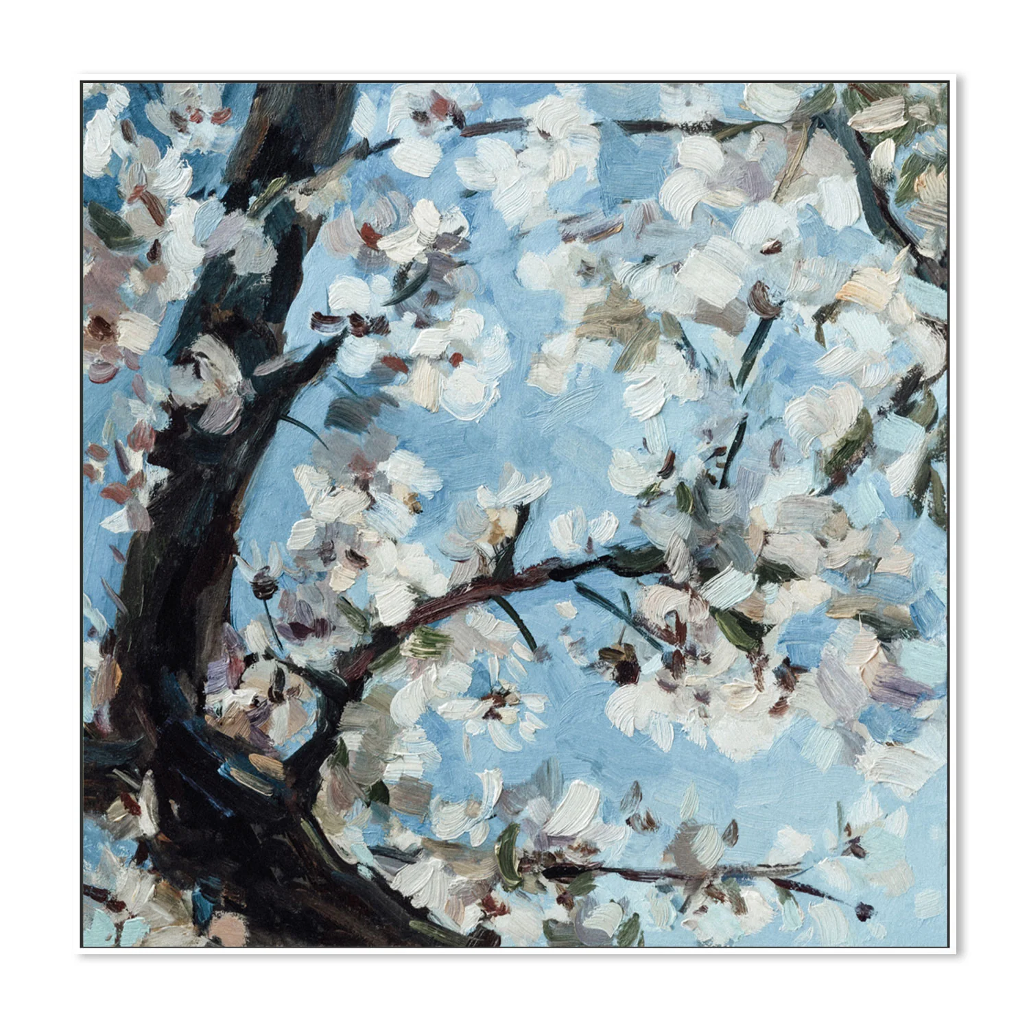 Blossoming Cherry Blossom Tree , Hand-painted Canvas - Image 5