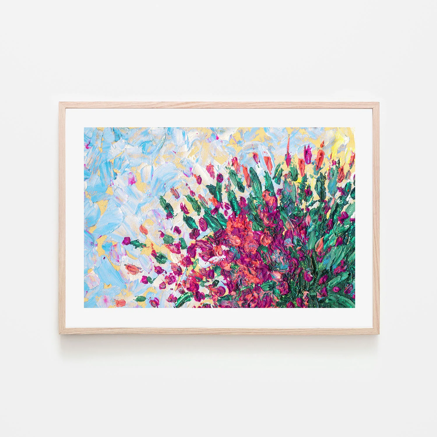 Blossoming Into The Wind, Hand-Painted Canvas - Image 6