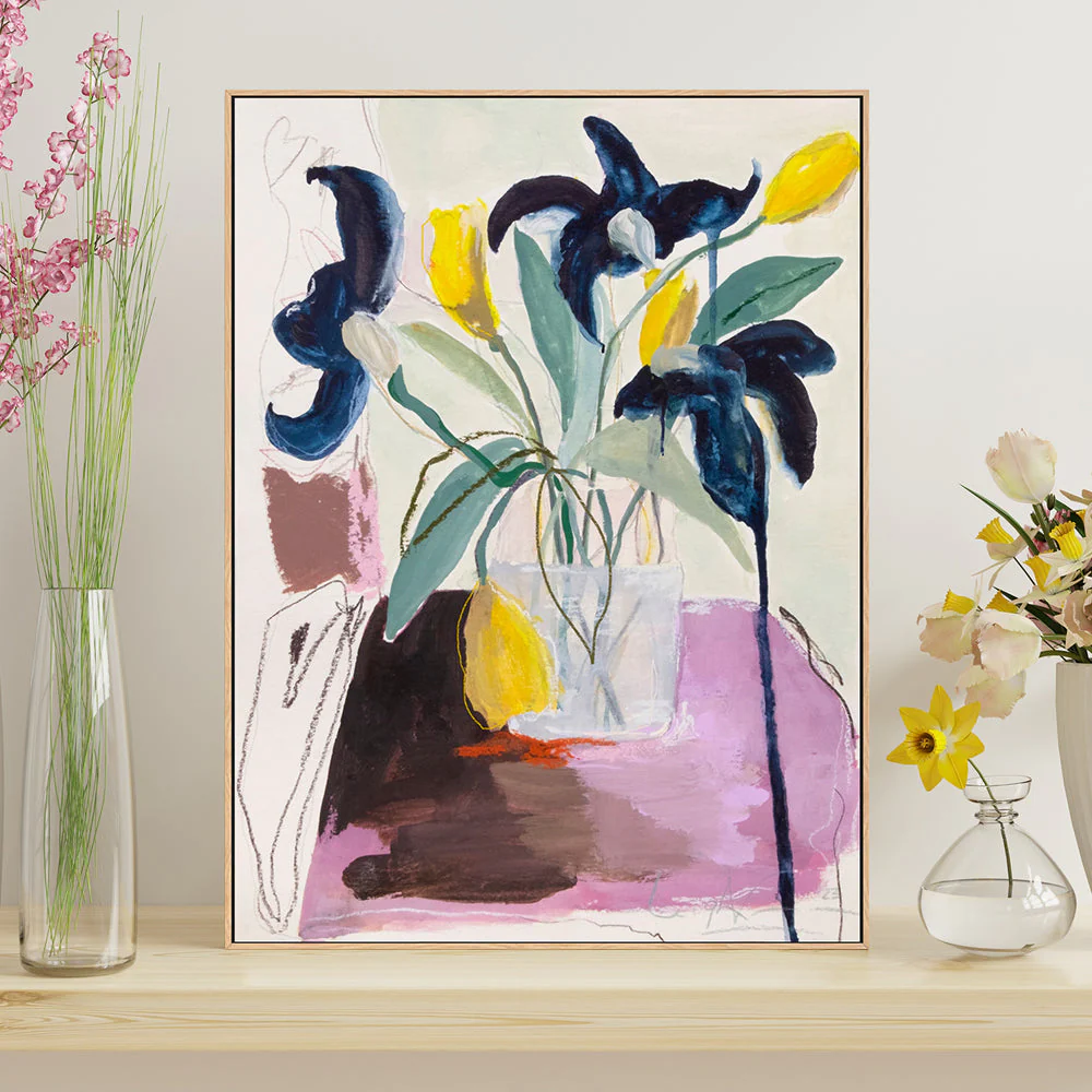 Blue Iris And Daffodils - Image 2