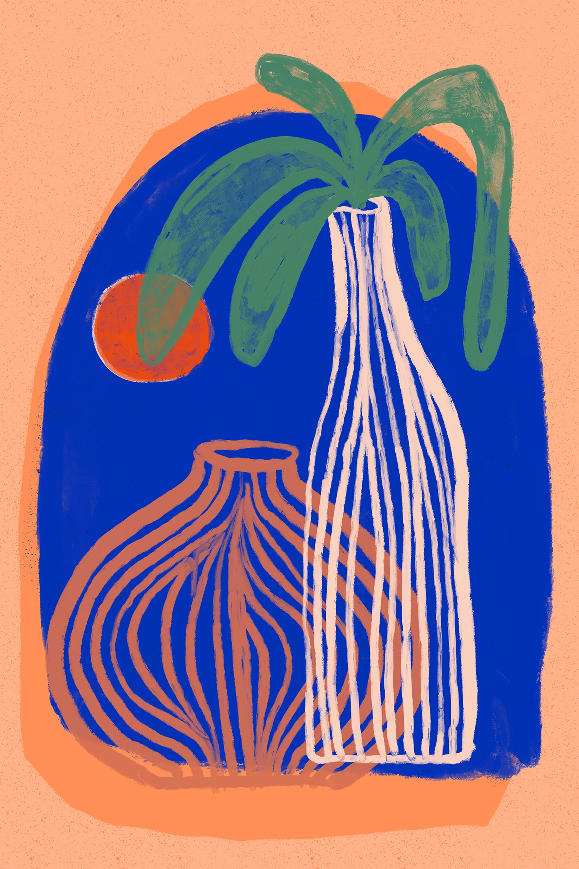 Blue Oasis Vases