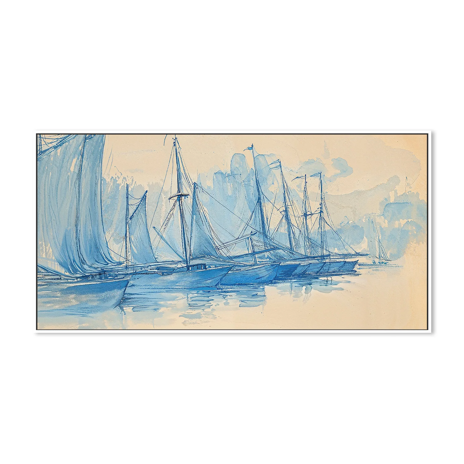 Blue Sailboats - Image 5