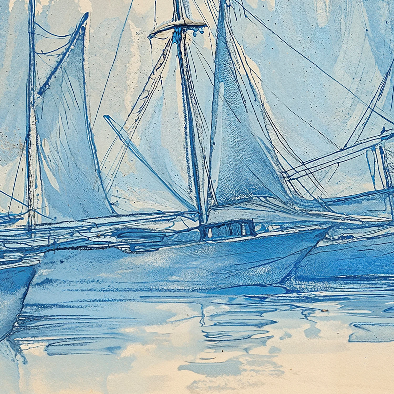 Blue Sailboats - Image 9