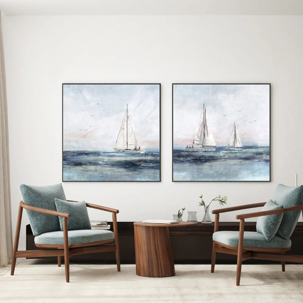 Blue Sailing, Style A & B, Set Of 2 - Image 2
