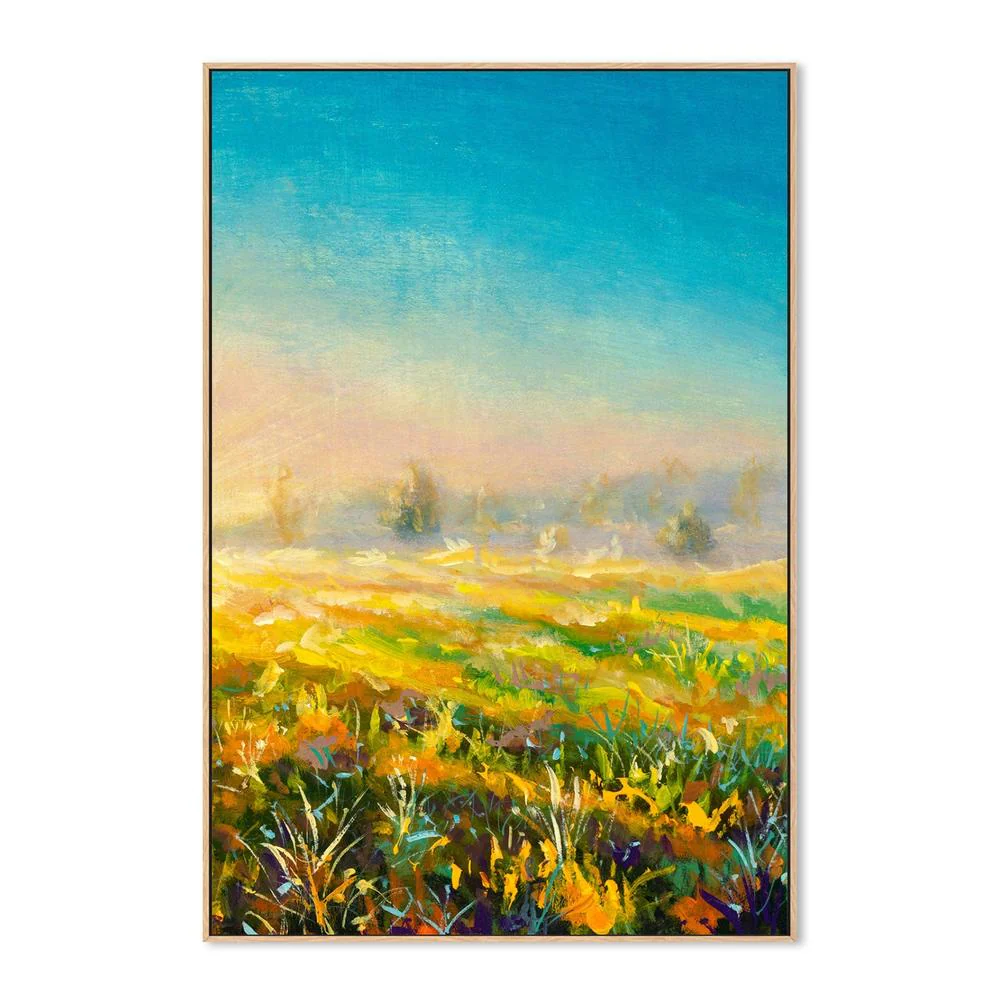 Blue Sky Ahead, Hand-Painted Canvas - Image 4