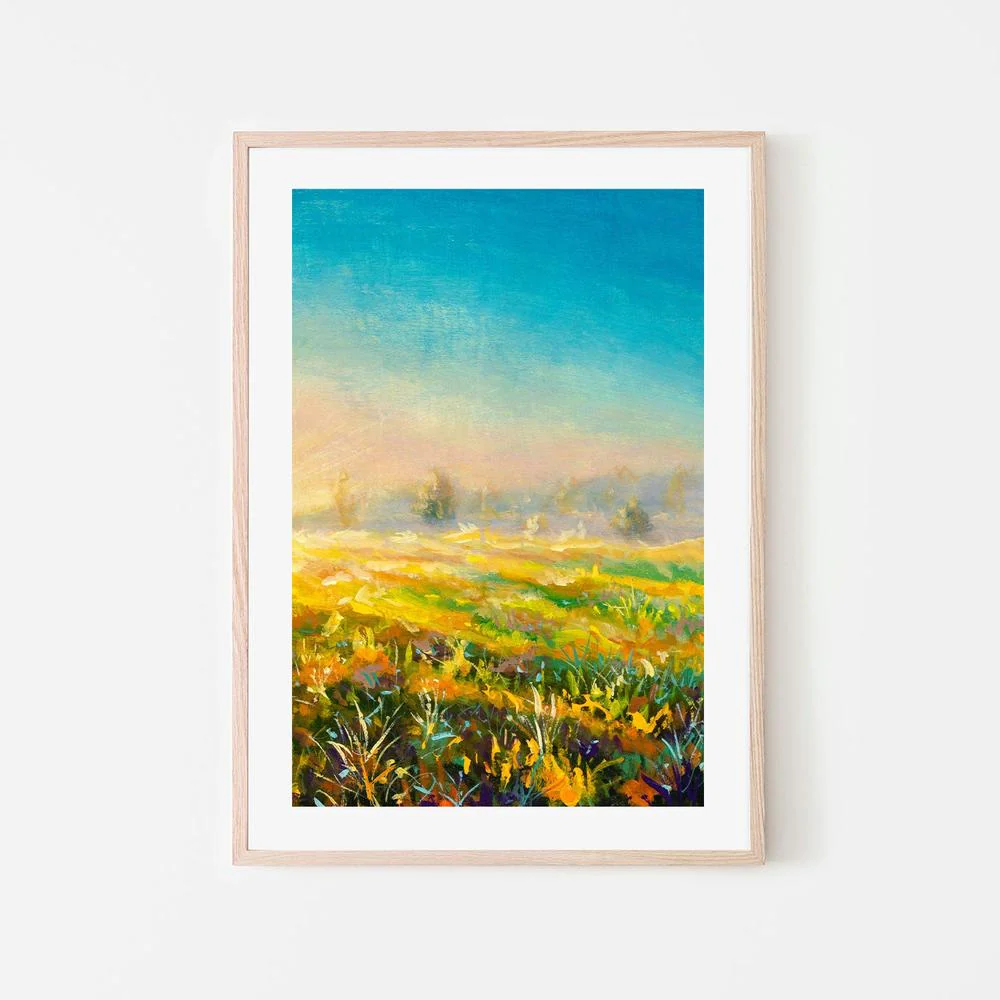 Blue Sky Ahead, Hand-Painted Canvas - Image 6