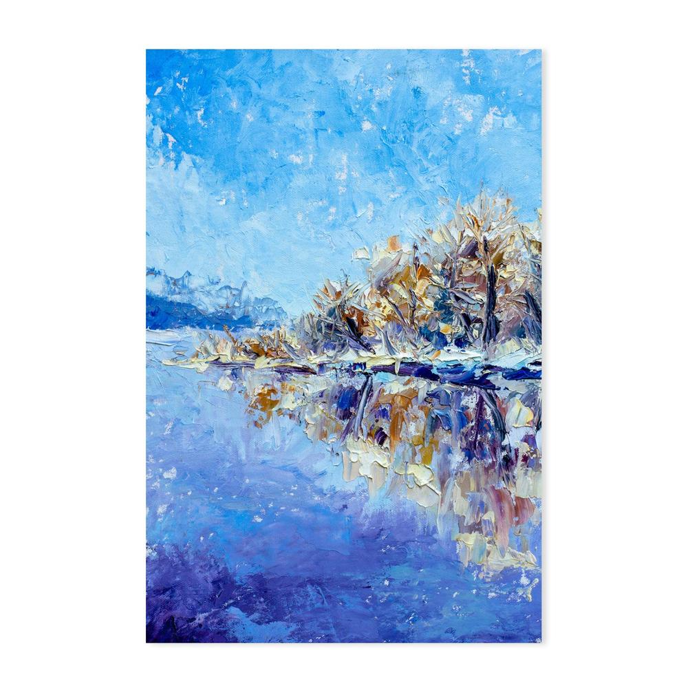 Blue Sky II, Hand-Painted Canvas
