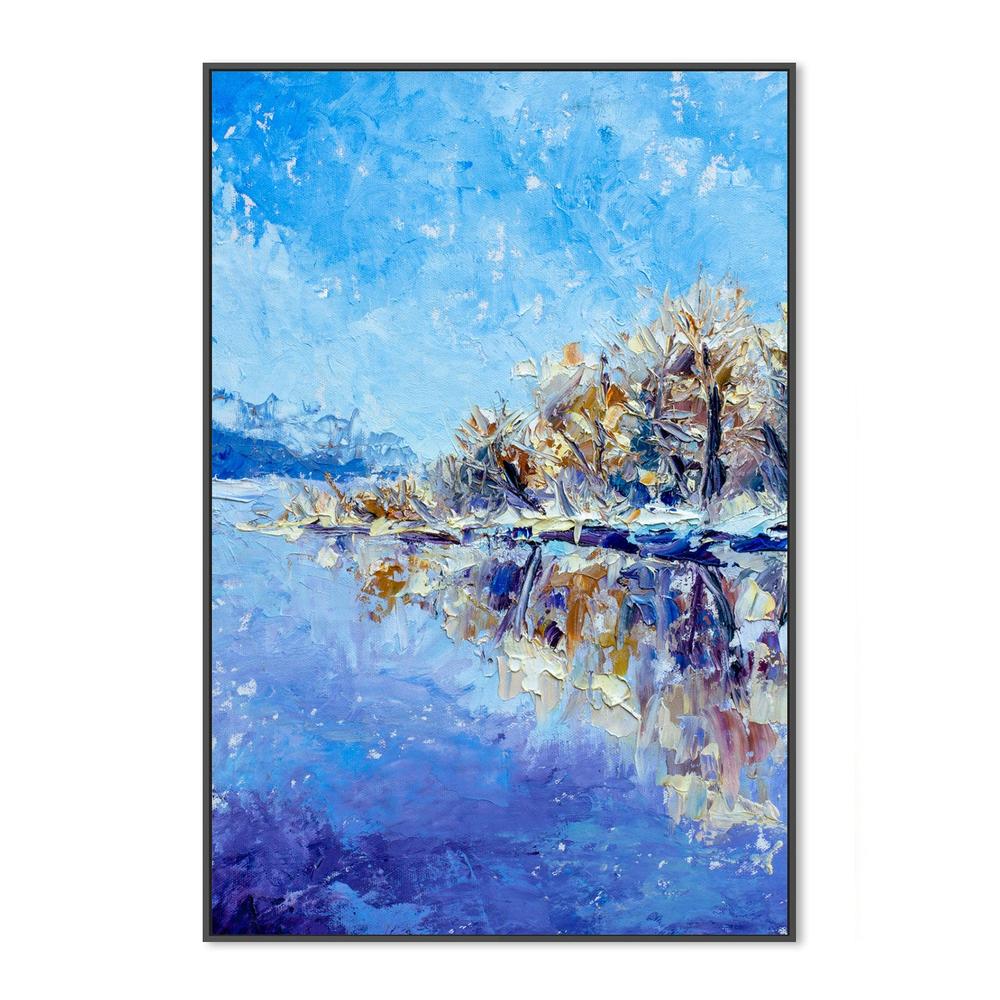 Blue Sky II, Hand-Painted Canvas - Image 3