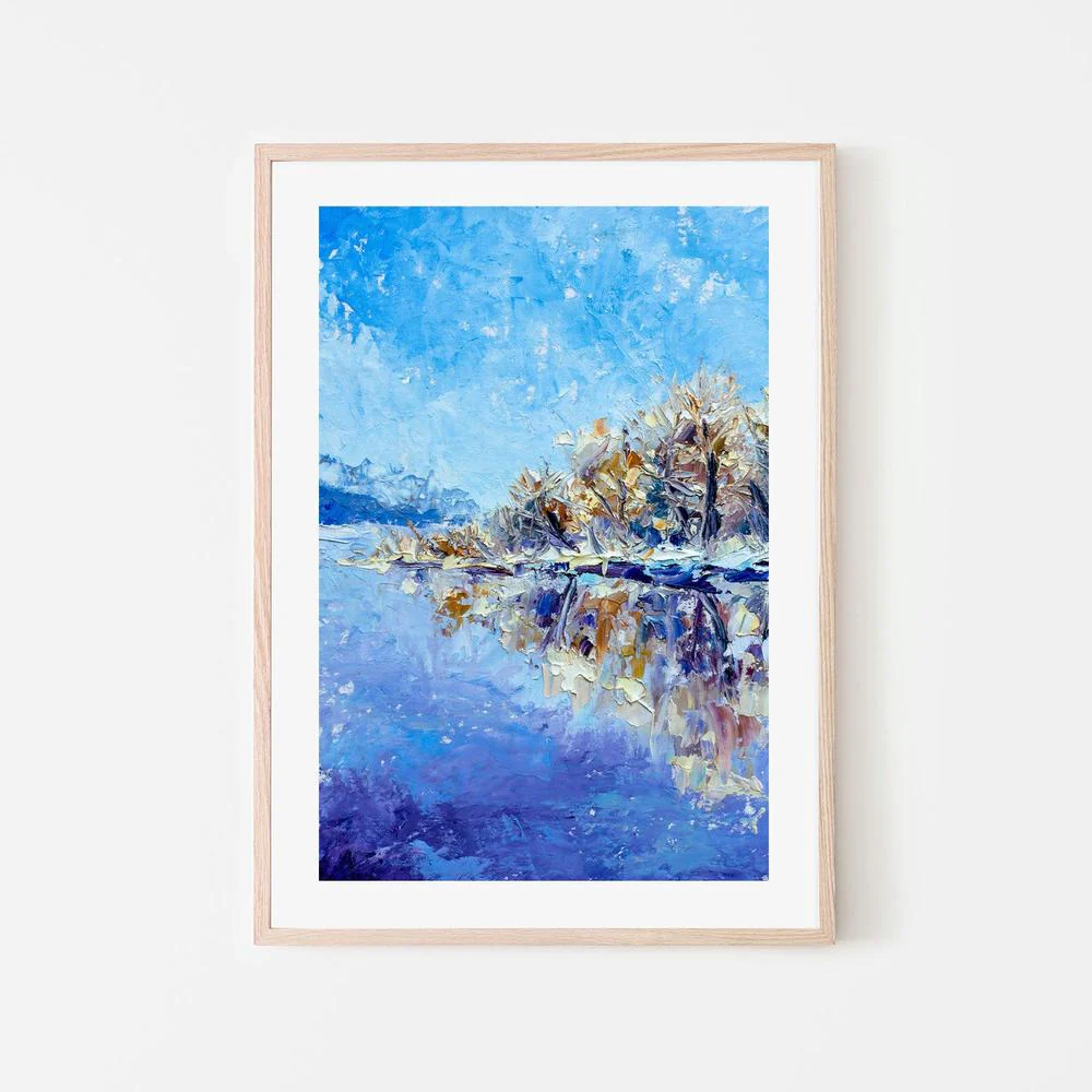 Blue Sky II, Hand-Painted Canvas - Image 6