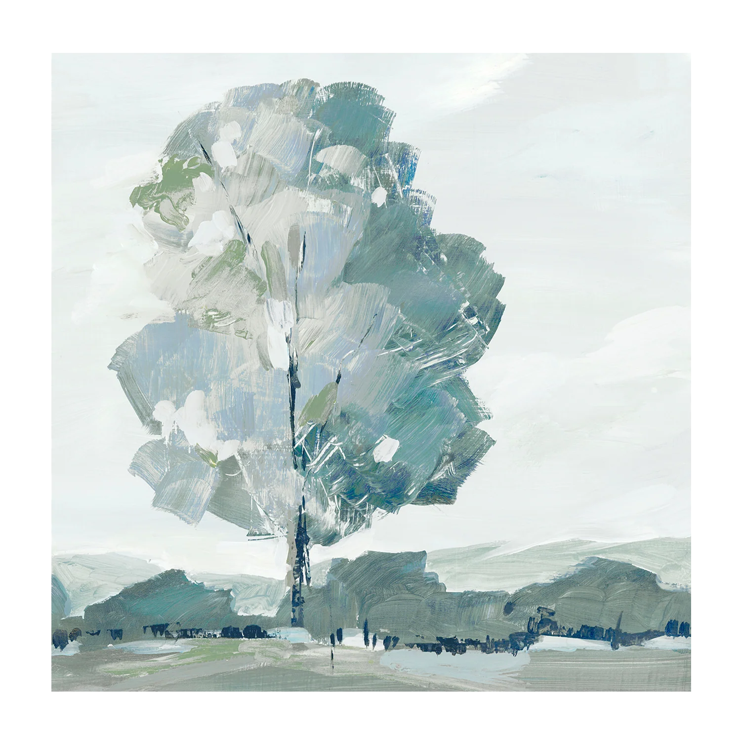 Blue Tree Forest, Style A & B, Set Of 2 - Image 8