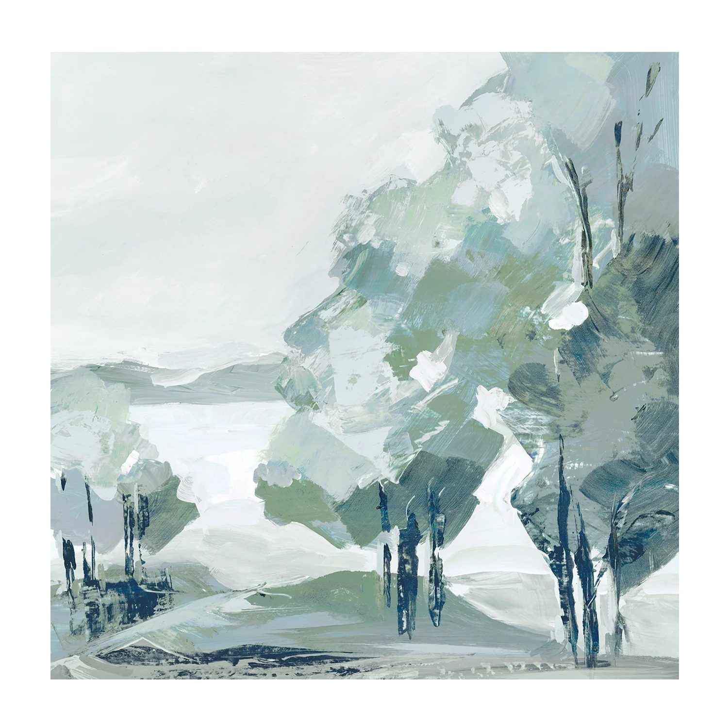 Blue Tree Forest, Style A & B, Set Of 2 - Image 9