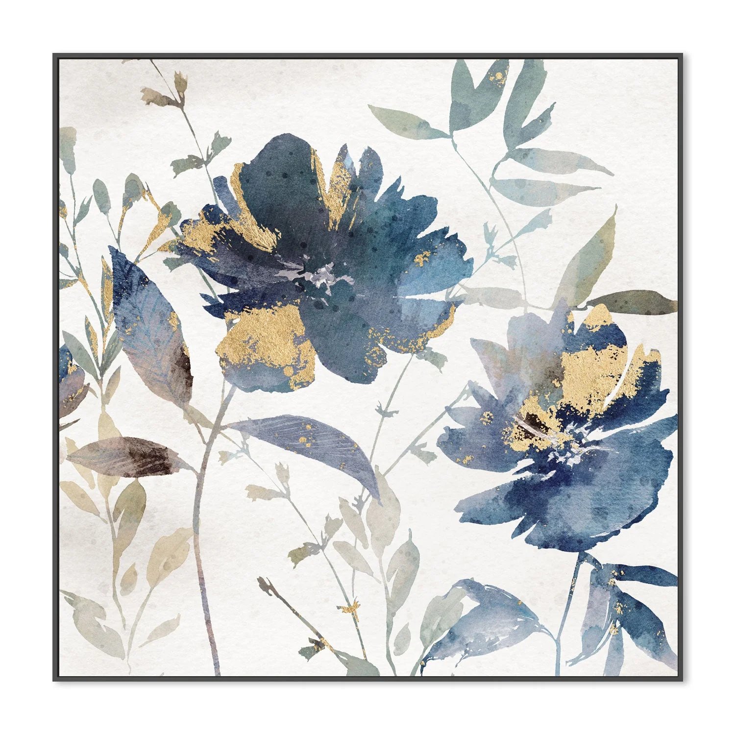 Blue Watercolor Florals, Style B - Image 3