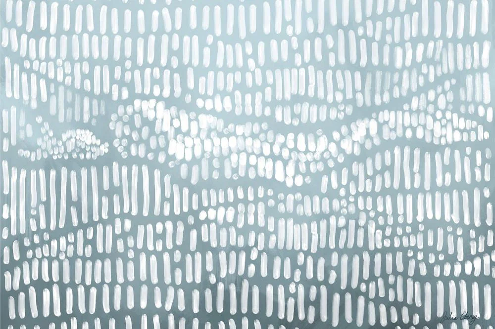 Blue Wavy Abstract