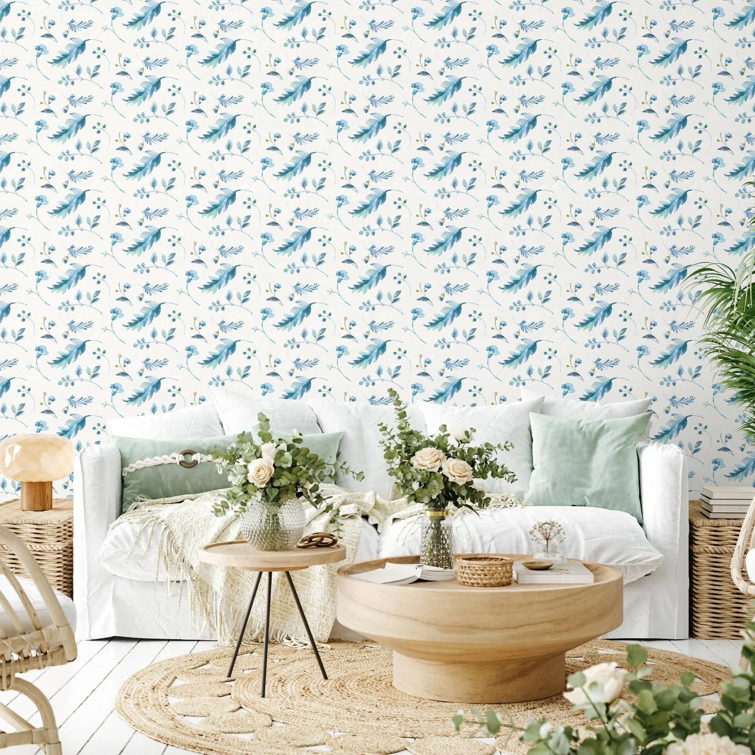 Blues of Summer Pattern Style B, Wallpaper - Image 2