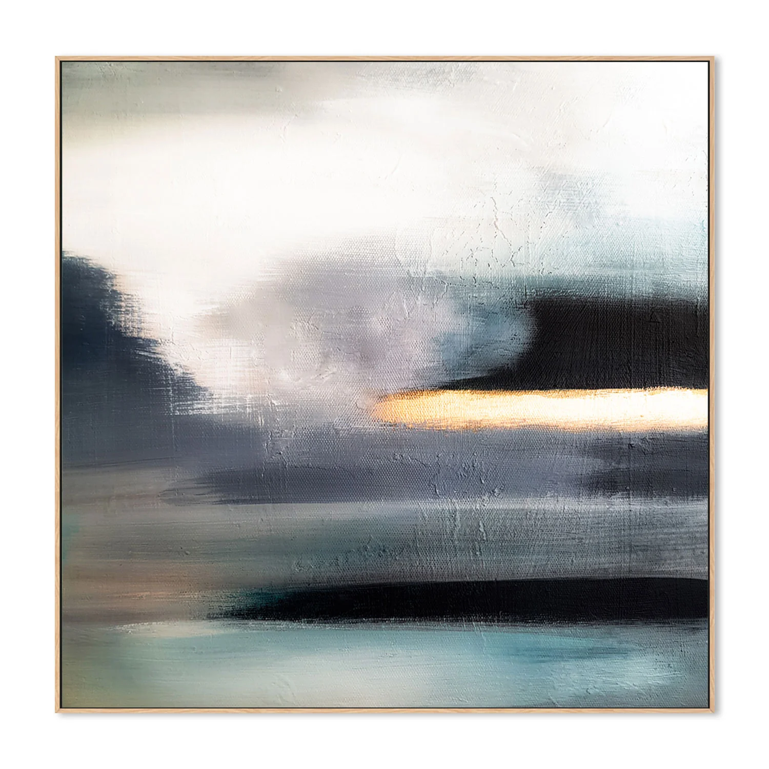 Blurry Night , Hand-Painted Canvas - Image 4
