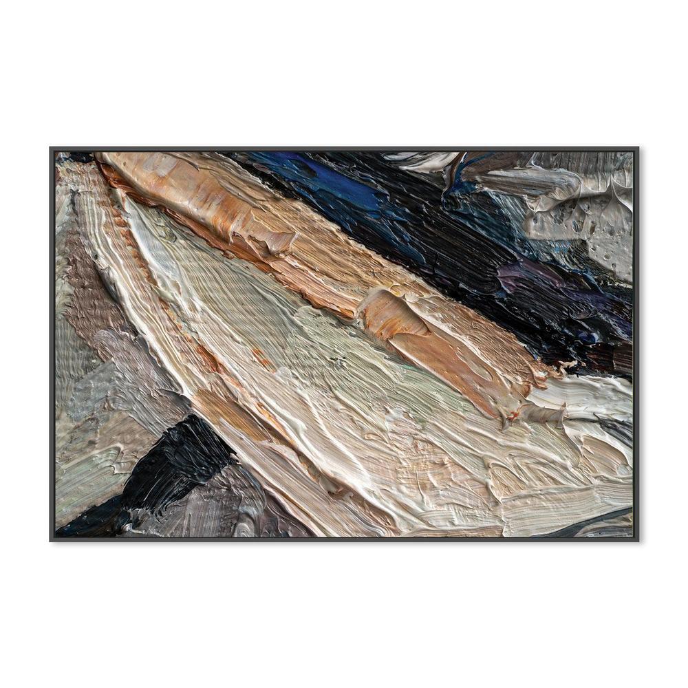 Blush and Blue , Hand-painted Canvas - Image 3