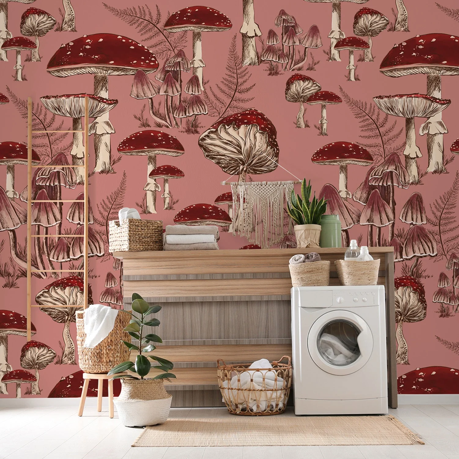 Blush Toadstool, Wallpaper - Image 3