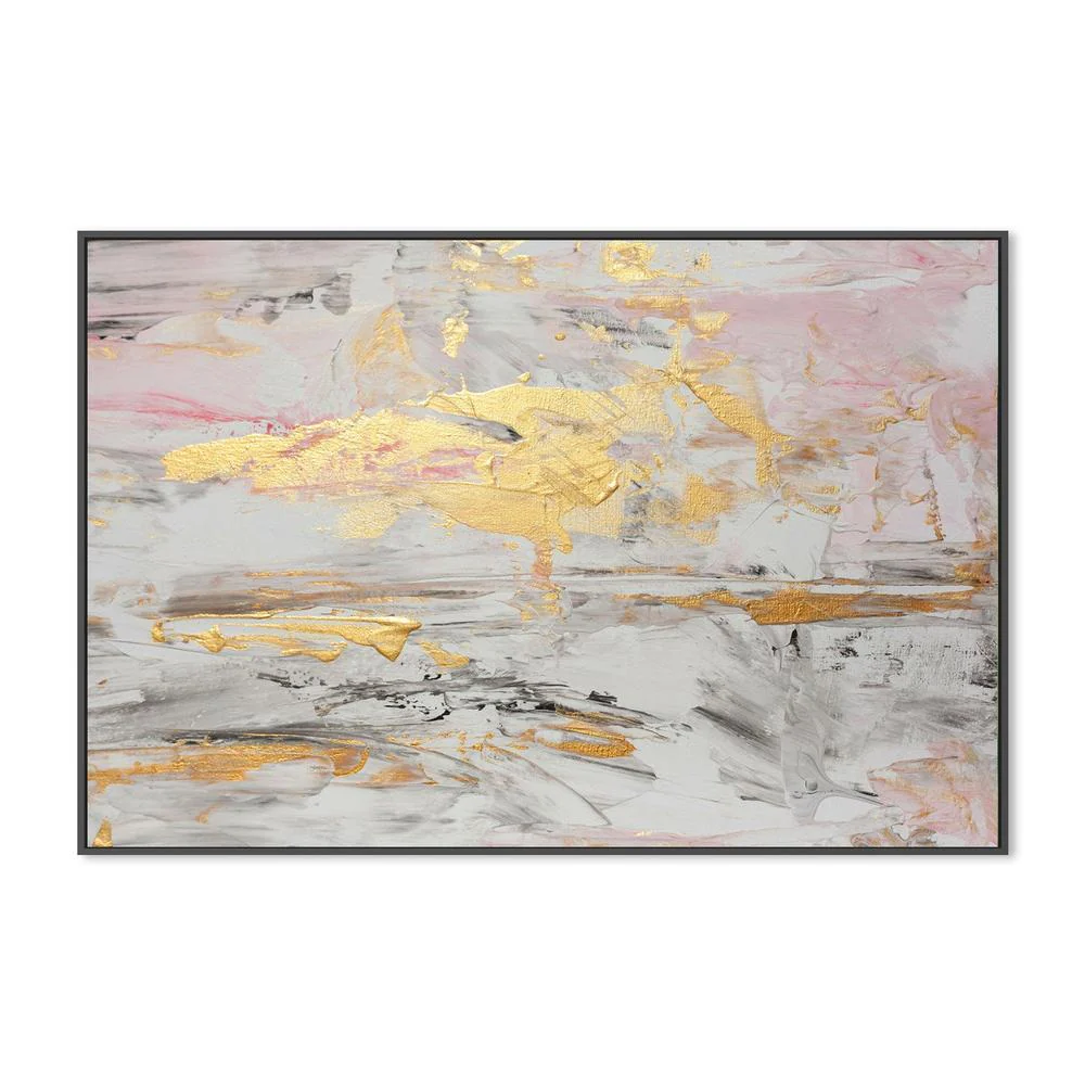 Blushing Gold, Hand-Painted Canvas - Image 3