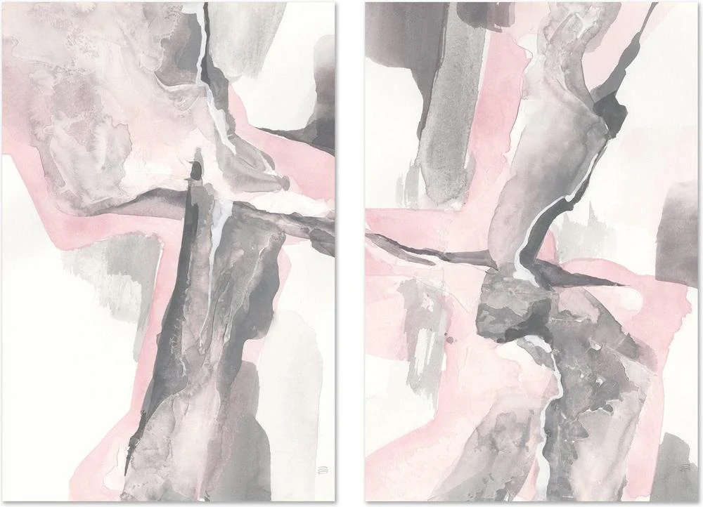 Blushing Grey, Set of 2