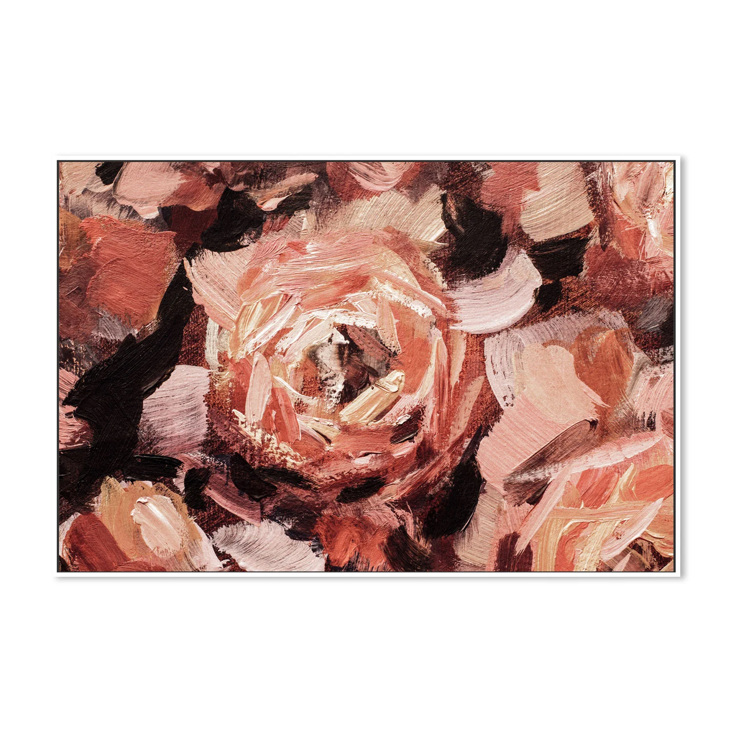Blushing Roses, Style A, Hand-Painted Canvas - Image 5
